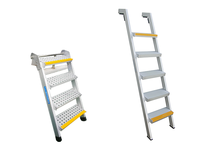 Industrial inclined ladder